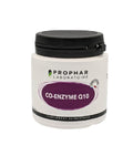 Prophar Co-Enzyme Q10, pilulier blanc de 50 gélules à couvercle noir, étiquette violette