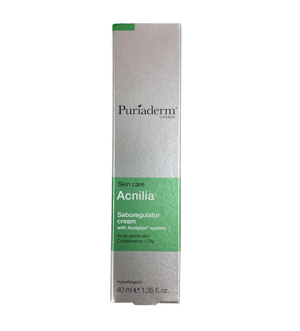 Puriaderm Acnilia Crème Sébiorégulatrice 40ml