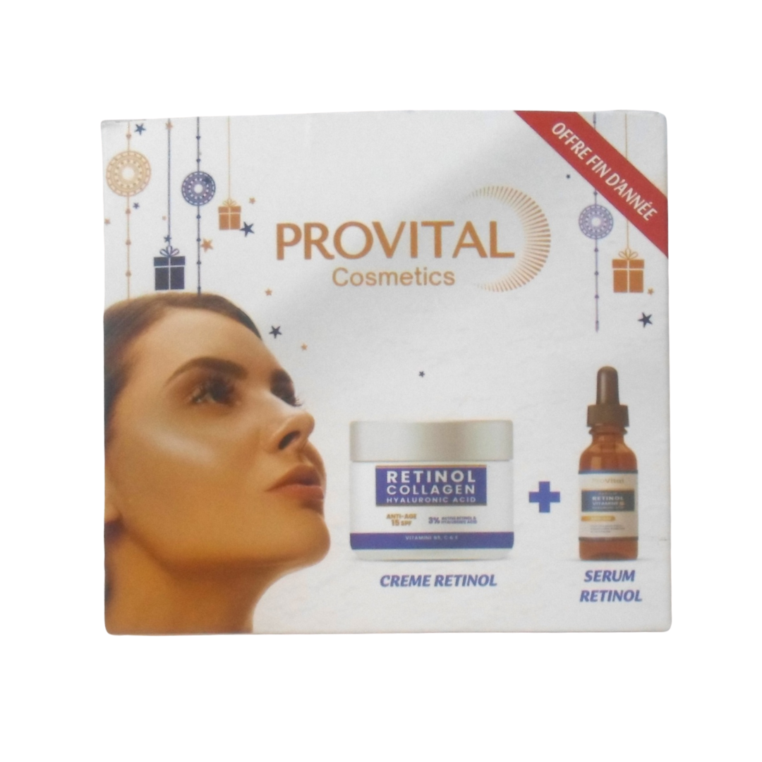 Pro Vital Serum Retinol AH + Crème Retinol Anti-Rides 30ml