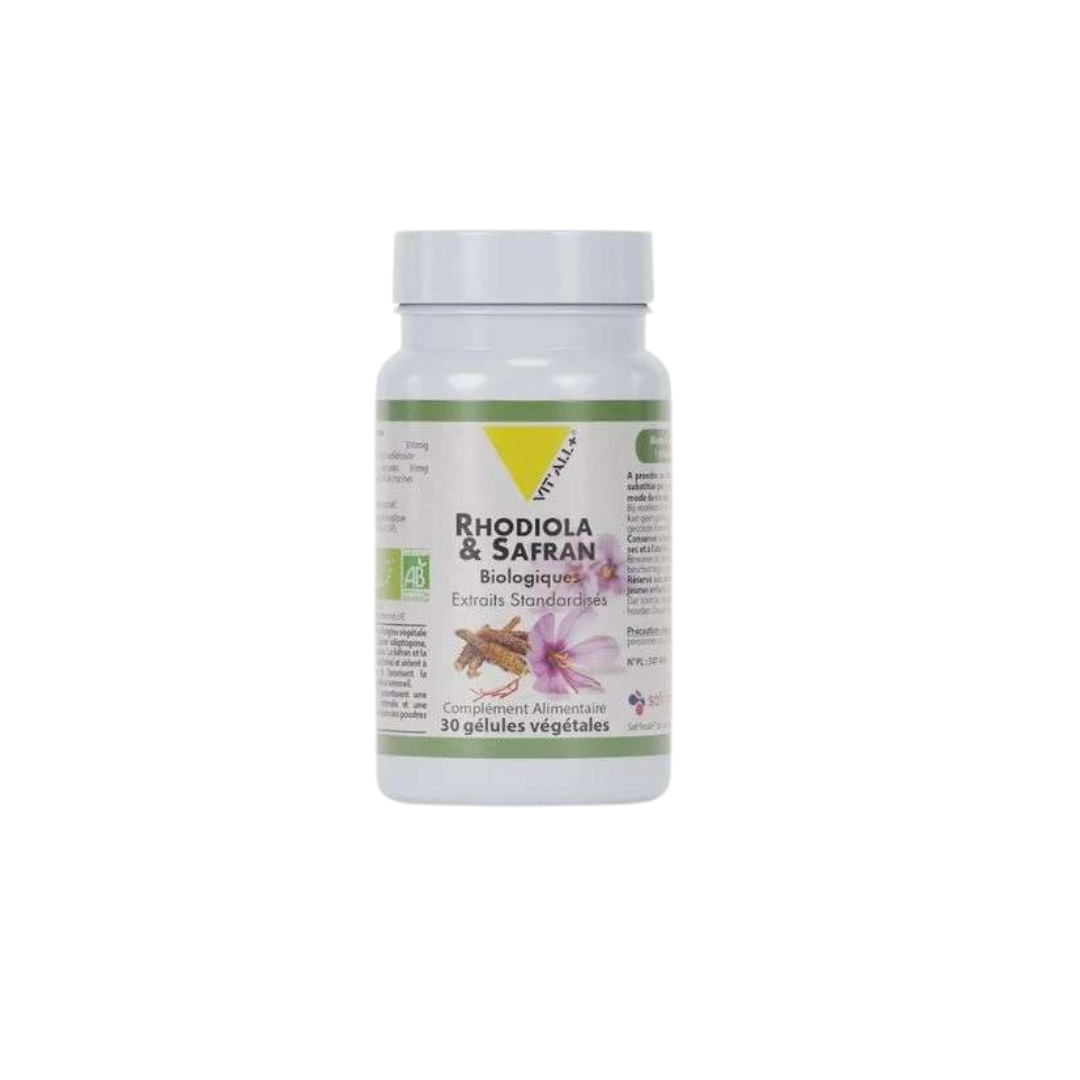 VITALL PLUS Rhodiola et Safran 30 Gélules