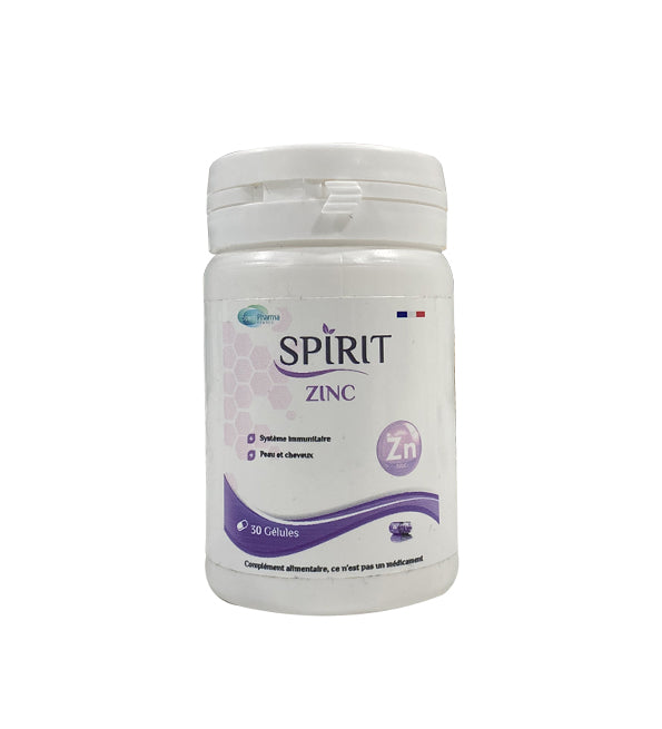 Spirit Zinc 30 Gélules Complément Alimentaire