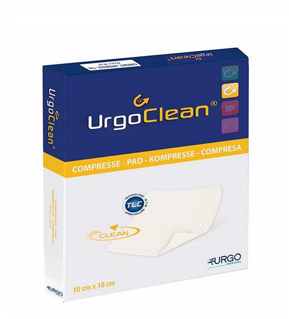 Urgo Clean Compresse Stérile 10x10cm Gaze Médicale