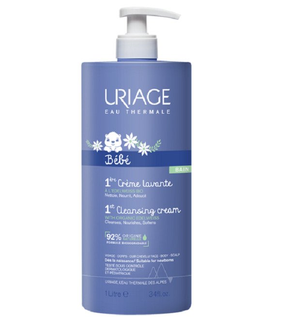 Uriage Bébé 1ère Crème Lavante Sans Savon 1L