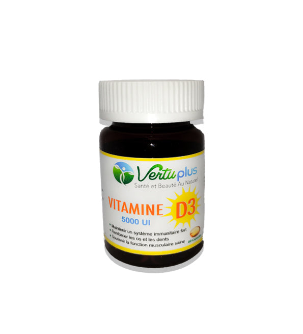 VERTUPLUS Vitamine D3 60 Capsules