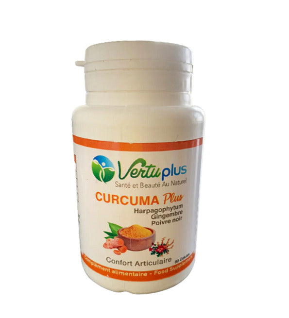 VERTUPLUS Vertu Plus Curcuma Plus Confort Articulaire 60 gélules