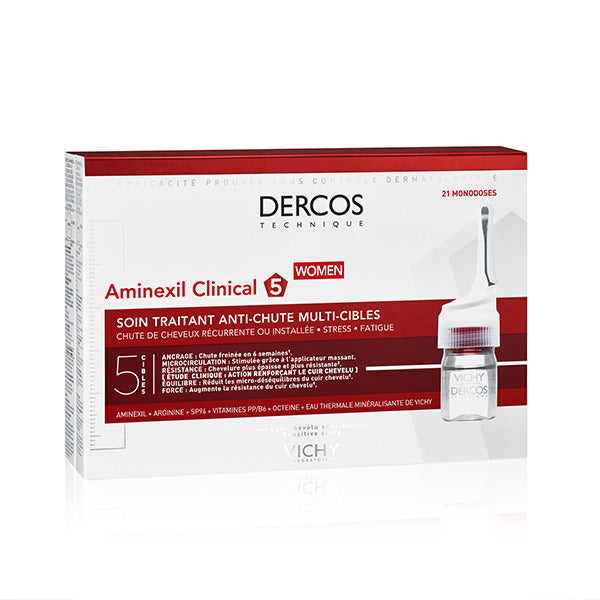 Vichy Dercos Aminexil Anti-Chute Femmes 21 Ampoules 6ml