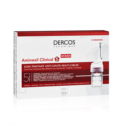 Vichy Dercos Aminexil مضاد لتساقط الشعر للنساء 21 أمبولة