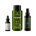 Pack Trio anti-chute Zeera : huile capillaire anti-chute, shampoing anti-chute 3en1 et hydrolat cheveux fortifiant