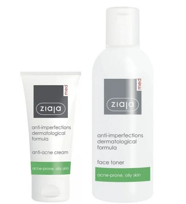ZIAJA Med Anti-acné Crème 50ml + Toner offert